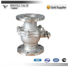 3 piece 4 inch stainless steel flange type china ball valve